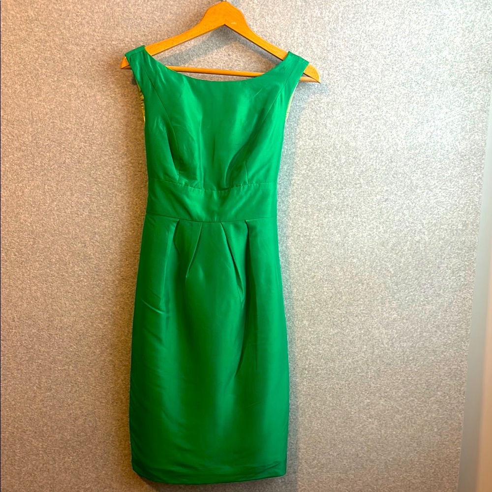 Jenny Yoo Green Sheath Cocktail Dress size 6